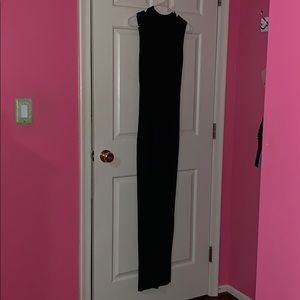 Black High Neck Tight Dress from PrettyLittleThing